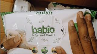 NOVELBABIO BABY WET TOWELSreview review novel baby [upl. by Ainwat]