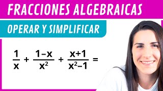 OPERACIONES con FRACCIONES ALGEBRAICAS 🍕 Ejercicio 1 [upl. by Durand]