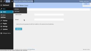 WordPress MultiSite User Administration on a MultiSite Network [upl. by Cortie]