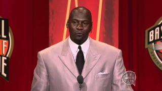 Michael Jordans Basketball Hall of Fame Enshrinement Speech [upl. by Ardiekal]