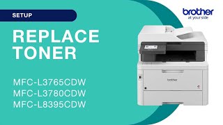 How to replace the toner  Brother MFCL3780CDW [upl. by Kosiur]