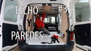 ✅ CAMPERIZACIÓN Berlingo 2020 👉 PASO A PASO Instalación de PAREDES Y TECHO en Furgoneta Camper [upl. by Sherj925]