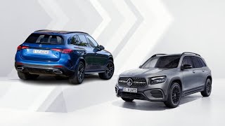 2025 MercedesGLC vs 2024 MercedesGLB Facelift GLC vs GLB  Specs Size Comparison amp Design [upl. by Eberle925]