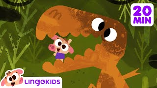 BABY BOT knows DINOSAURS 🦖  More Cartoons for Kids  Lingokids [upl. by Wylde]