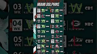 Miami Dolphins 2024 Schedule Prediction [upl. by Elton]