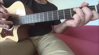 Upside down  Diana Ross acoustic guitar tutorial [upl. by Shapiro]