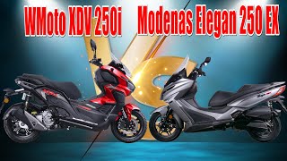 2023 Modenas Elegan 250 EX vs 2023 Wmoto XDV250i [upl. by Anairt555]