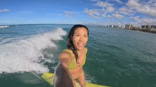 SURFING WAIKIKI VS FLORIDA GIRLS [upl. by Naerb]