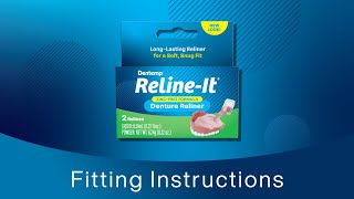 Dentemp RelineIt Instructions for Relining Dentures [upl. by Ilise]