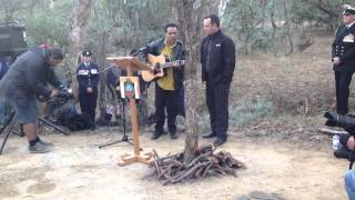 Anzac Day Canberra Aboriginal Ceremony Dawn Service Freedom Calls Dave Arden Gundjitmara [upl. by Lorrimer193]