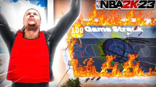 Best 6’7 DEMIGOD Drops off Repectual on the highest win streak🔥in NBA2k23 [upl. by Immaj]