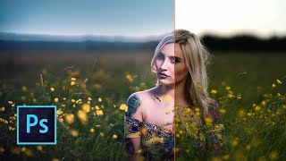 Photoshop cc Tutorial Outdoor Portrait Editing Smooth Face [upl. by Furtek]