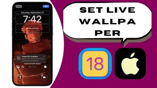 How to Put Live Wallpaper On iPhone iOS 18 2024 [upl. by Eniagrom762]