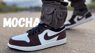 They Really Had To Do It To These Jordan 1 Low MochaLight Chocolate Review amp On Foot [upl. by Aicirtan272]