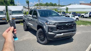 2024 Chevrolet Colorado Trail Boss Start Up Exhaust Test Drive Walkaround POV and Review [upl. by Adon]