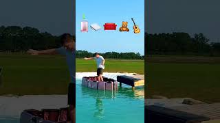 Will A Sofa Boat Hold His Weight Mr Beast Takes On Mindblowing Water Challenge shorts mrbeast [upl. by Mohamed]