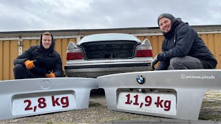 Runter mit den Kilos 12  GFK Teile für den Drift BMW e36 [upl. by Billye]