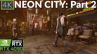 Walking around Starfields Cyberpunk city  Part 2 MAX settings RTX 4090 [upl. by Enylecoj792]