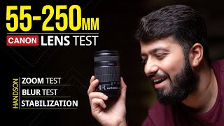 Canon 55250mm Zoom Lens Review  Photo amp Video Test Hindi [upl. by Wesley]