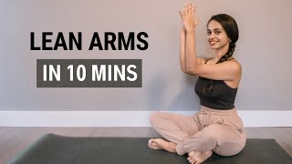 LEAN ARMS in 10 Minutes  No Equipment [upl. by Aroved]