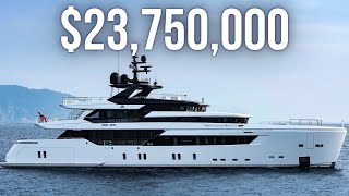 Touring a 23750000 Italian Superyacht with a Three Level Owners Suite [upl. by Aggappora]