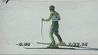 KjetilAndre Aamodt wins superG Kvitfjell 1996 [upl. by Lienaj9]