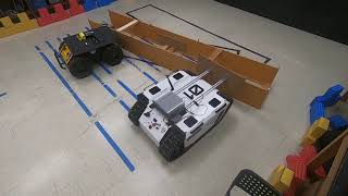 Heterogeneous multirobot teaming for collaborative box pushing [upl. by Chimene84]