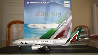 JC Wings 1200 Alitalia A330200 Unboxing and Review [upl. by Sone]