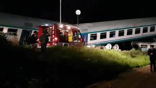 CALUSO DISASTRO FERROVIARIO  DUE MORTI [upl. by Ayal929]