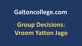 Group Decisions Vroom Yatton Jago [upl. by Latimore417]