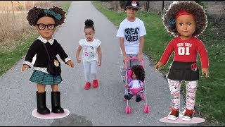 FamousTubeKIDS Take My Life Doll to the Park [upl. by Farrar]