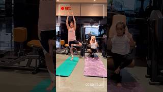 😍 CUTEST VIDEO shilpashetty and her daughter doing yoga together motherdaughter shorts [upl. by Johan507]