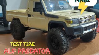 RC MN82 UPGRADE TIRE ALF PREDATOR  TEST MAIN LUMPUR [upl. by Remle12]