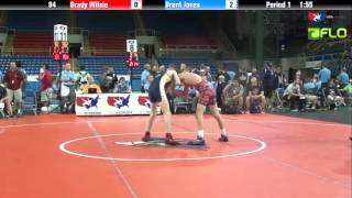 Cadet 94  Brady Wilsie Illinois vs Brent Jones Minnesota [upl. by Olsewski]