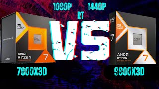 Ryzen 7 9800x3D vs Ryzen 7 7800x3D benchmark RT ONOFF 1080p  1440p  4080 Super [upl. by Uke]