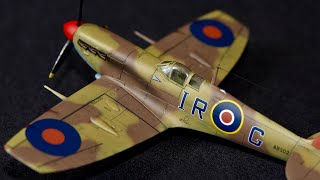 Revell 172 Supermarine Spitfire MkVb with added Aboukir Filter 244 wing Wg Cdr Ian Gleed built [upl. by Eniluap]