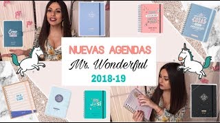 NUEVAS 8 AGENDAS MR WONDERFUL 20182019 Nuevos modelos Review Comparación  Bstyle [upl. by Enaitsirk474]