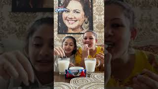 Oreo Double Stuff Challenge ft Archana amp Zaara wowlife ytshorts [upl. by Edsel]