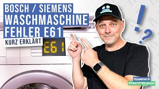 Bosch Siemens Waschmaschine E61 [upl. by Eniar681]