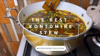 Delicious Kontomire stew recipe … Ghana Kontomire palava sauce [upl. by Trstram]