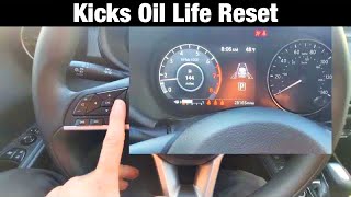 2021 Nissan Kicks How to Reset Oil Life Reminder [upl. by Galer802]