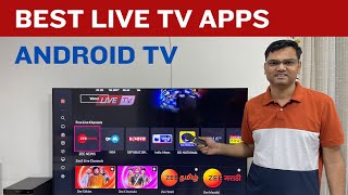 Hindi 5 Best Live TV app for android TV Free and Paid  Watch Live TV free on Smart TV [upl. by Adnac802]