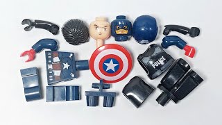 LEGO CAPTAIN AMERICA VS POLICE OFFICER  BUILD LEGO [upl. by Landahl]