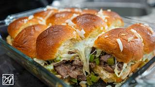 These Philly Cheesesteak Sliders are a Game Day MUST [upl. by Eleda]