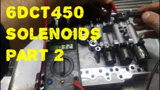 Powershift Ford 6DCT450 DPS6 DCT Solenoid Testing P2of3 MPS6 W6DGA EVO SST Semi Auto Transmission [upl. by Neliak317]