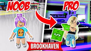 SHE WENT FROM NOOB TO PRO IN BROOKHAVEN ROBLOXBROOKHAVEN RP ROBLOX [upl. by Ardys]