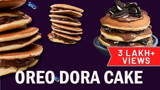 Dora cake recipe  dorayaki cake  oreo Dora cake recipe youtube shorts [upl. by Brian]