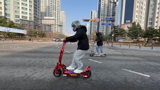 Electric Scooter WEPED FOLD3 amp SFF2 Test Drive [upl. by Irahcaz]