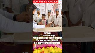 How to Use an Incentive Spirometer  Lungs Exercise  Health Sector nursing shorts spirometer [upl. by Hgielime]