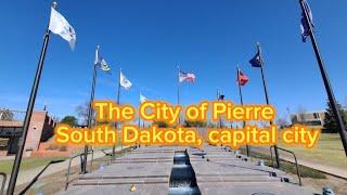 The City of Pierre capital city of South Dakota USA [upl. by Yenar]